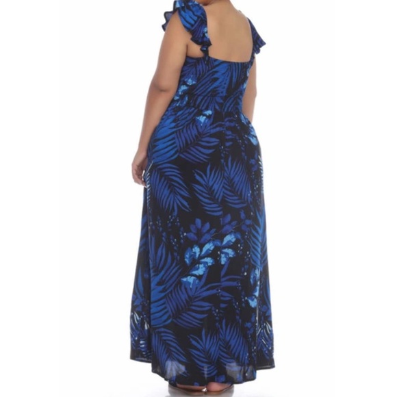 Boho Me Smocked Flutter Sleeve Maxi Dress - Picture 2 of 2